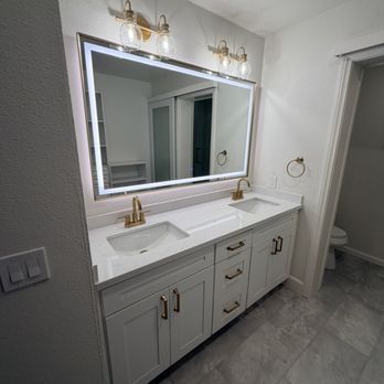 Legacy Cabinets - Vanity installation with countertops - Cabinetry Near Me Legacy Cabinets - Vanity installation with countertops - Cabinetry Near Me