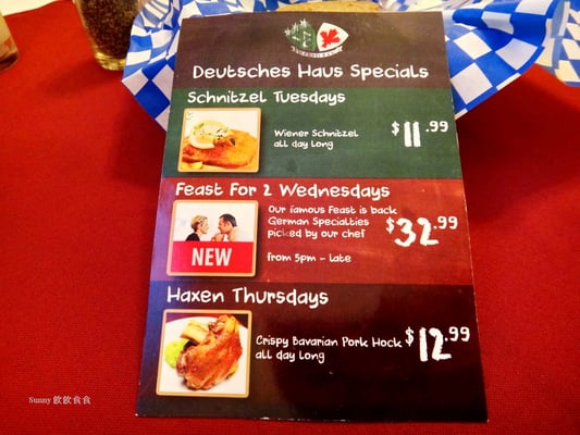Menu photo 3 Deutsches Haus Vancouver, BC