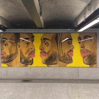 MTA - 57 St Subway Station - 57th St Subway Station (F) - Alex Katz "Metropolitan Faces" 2019, Mezzanine - Metro Stations Near Me - New York, New York MTA - 57 St Subway Station - 57th St Subway Station (F) - Alex Katz "Metropolitan Faces" 2019, Mezzanine - Metro Stations Near Me - New York, New York