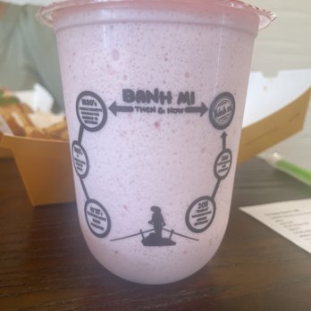 Crispy Banh Mi - Strawberry Smoothie - Desserts Near Me - Charlotte, North Carolina