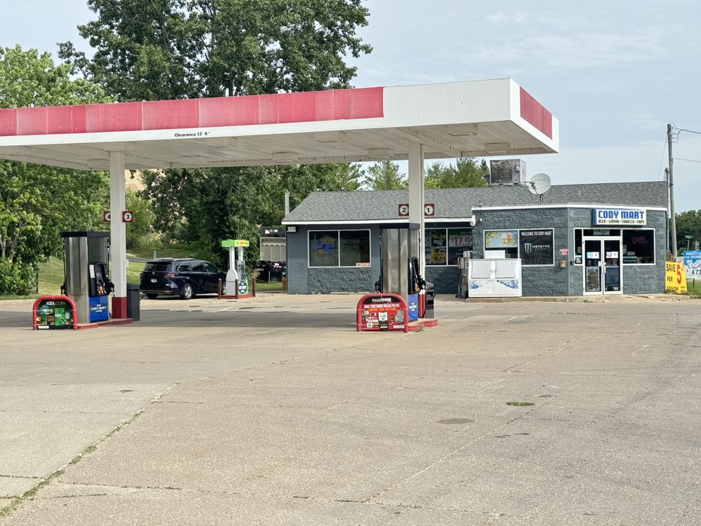 Cody Mart Liquor & Gas Station Logo