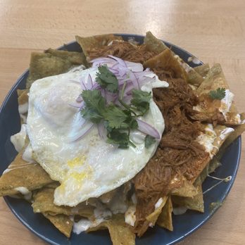 SeD Cocina - Chilaquiles with green sauce. - Mexican Near Me - Montclair, California SeD Cocina - Chilaquiles with green sauce. - Mexican Near Me - Montclair, California