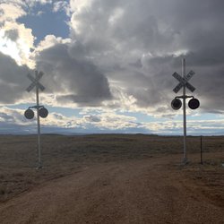 The abandoned railroad tracks