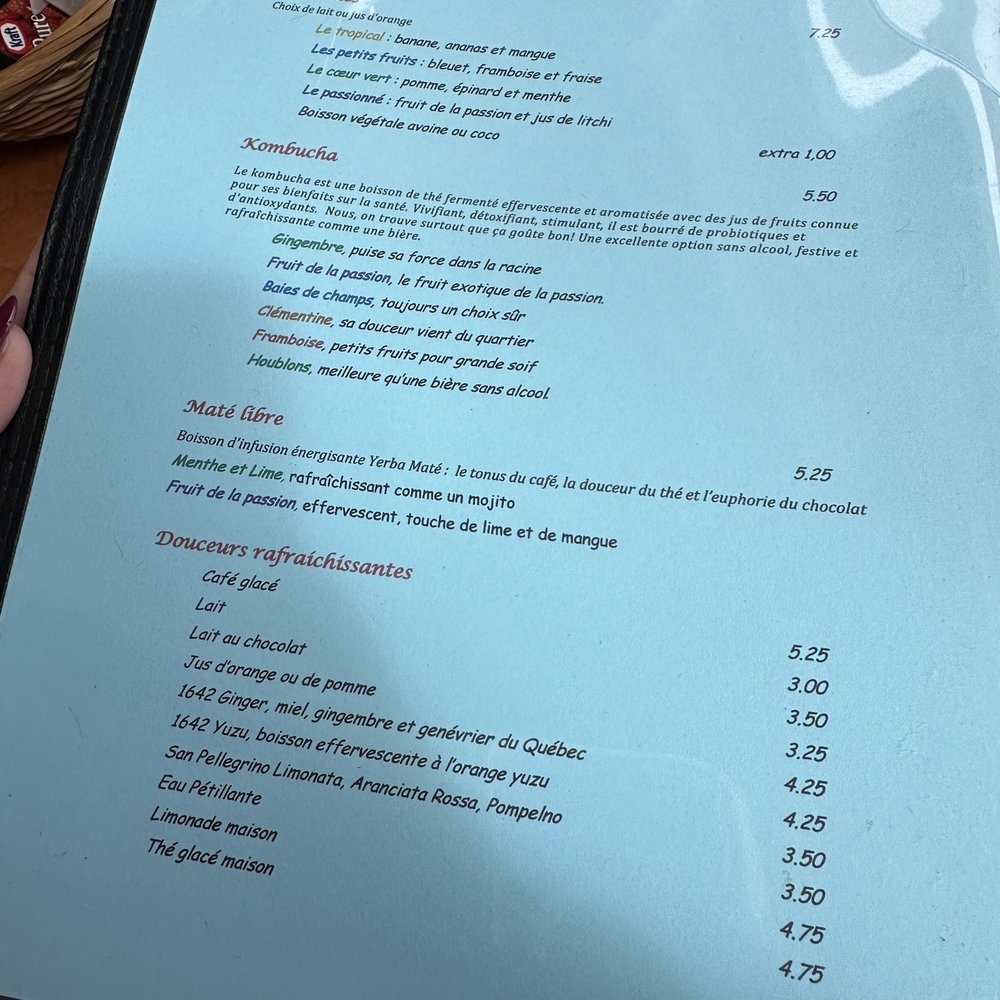 Les Araynes - the menu for the restaurant - Cafes Near Me - Havre-Aubert, Quebec Les Araynes - the menu for the restaurant - Cafes Near Me - Havre-Aubert, Quebec