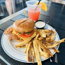 One Eyed Jack's - Fried flounder with fries