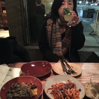 Giulia - Parpadelle on the left; bucatini on the right - Italian Near Me - Cambridge, Massachusetts
