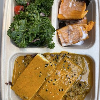 Kati Shop - Signature curry with kale salad and sweet potato - Thai Near Me - New York, New York Kati Shop - Signature curry with kale salad and sweet potato - Thai Near Me - New York, New York