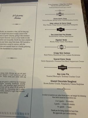 Menu photo 3 Trestle San Francisco, CA