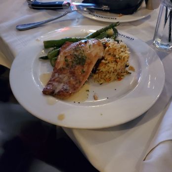 Glenwood's - Salmon with asparagus and rice - American Near Me - Columbia, Maryland