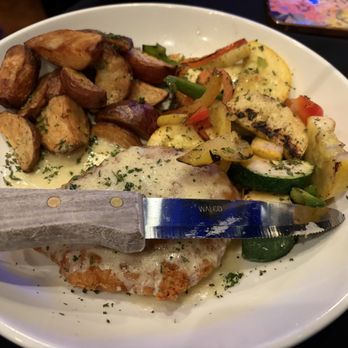 Blue Strawberry - Chicken Kiev with seasonal vegetables and roasted potatoes - New American Near Me - St. Louis, Missouri Blue Strawberry - Chicken Kiev with seasonal vegetables and roasted potatoes - New American Near Me - St. Louis, Missouri