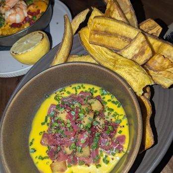 Filthy Animal - Tuna pineapple ceviche! - Cocktail Bars Near Me - Tempe, Arizona