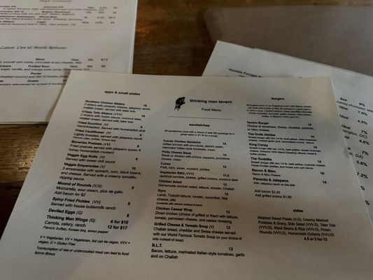 Menu photo 1 Thinking Man Tavern Decatur, GA Menu photo 1 Thinking Man Tavern Decatur, GA