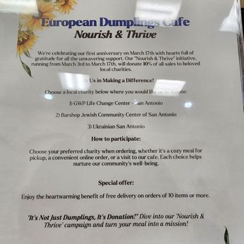 European Dumplings Cafe - Event - Ukrainian Near Me - Castle Hills, Texas European Dumplings Cafe - Event - Ukrainian Near Me - Castle Hills, Texas