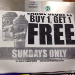 7-Eleven - Their PROMO -- can u see readily See the word LARGE ? Be carefully check your receipt