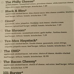 Burger 21 - Kennesaw - Burger options
