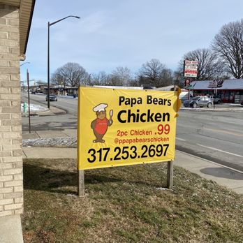 Papa Bears Chicken - Outside - Chicken Wings Near Me - Indianapolis, Indiana