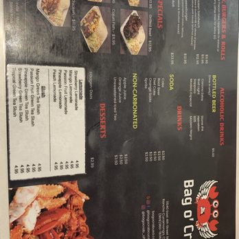 Bag O' Crab - Menu front - Seafood Near Me - Rancho Cucamonga, California Bag O' Crab - Menu front - Seafood Near Me - Rancho Cucamonga, California