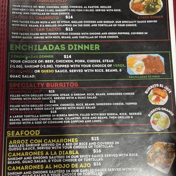 El Charrito Mexican Grill - Menu - Mexican Near Me - Portage, Indiana El Charrito Mexican Grill - Menu - Mexican Near Me - Portage, Indiana
