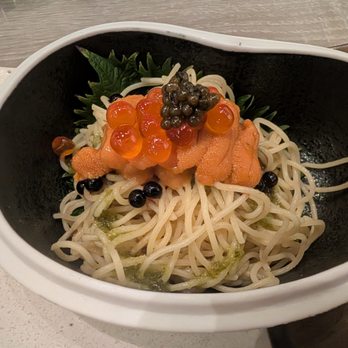 Yume Sushi - Uni roe and caviar pasta - Sushi Bars Near Me - Arlington, Virginia Yume Sushi - Uni roe and caviar pasta - Sushi Bars Near Me - Arlington, Virginia