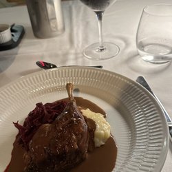 Restaurant Sandgaarden - Mortens aften confit og rødkål