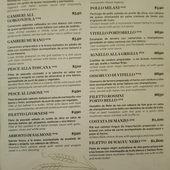 Porto Bello - Menu - Italian Near Me - Puerto Vallarta, JAL
