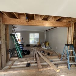 Maple Hill Engineering - New header at wall removal in Golden.