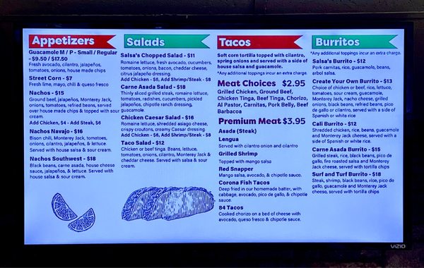 Menu photo 5 Salsa's 6 Mexican Grill Newington, CT Menu photo 5 Salsa's 6 Mexican Grill Newington, CT