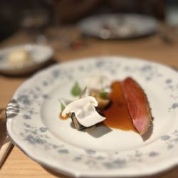 Kato - Duck w/ soy preserves/pine mushroom