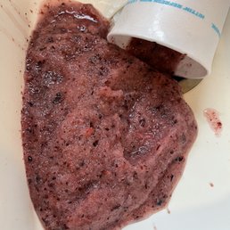 Ice chunk smoothie that isn't even drinkable through a straw Ice chunk smoothie that isn't even drinkable through a straw