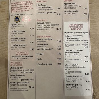 Bratwursthäusle - German Near Me - Nuremberg, BY