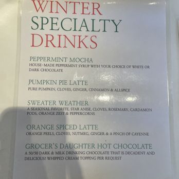 Berdena's - Winter specialty drinks - Coffee & Tea Near Me - Scottsdale, Arizona