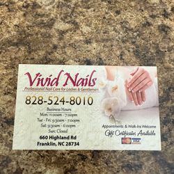 Vivid Nails - This is our business card!