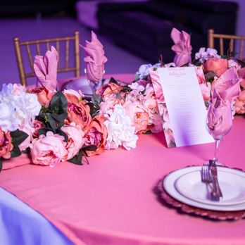 Events By Olivet - Table decor with custom garland and colors - Party & Event Planning Near Me Events By Olivet - Table decor with custom garland and colors - Party & Event Planning Near Me
