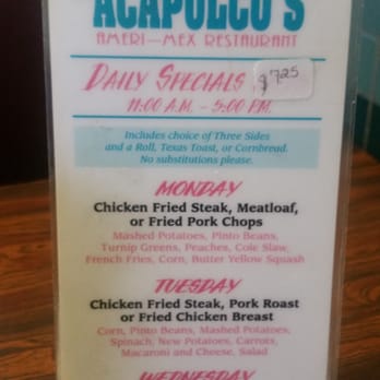 Acapulco Restaurant - Weekly specials - Mexican Near Me - Desoto, Texas