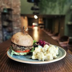 Baby Elephant Plant Based Cafe - Mushroom Veggie Burger