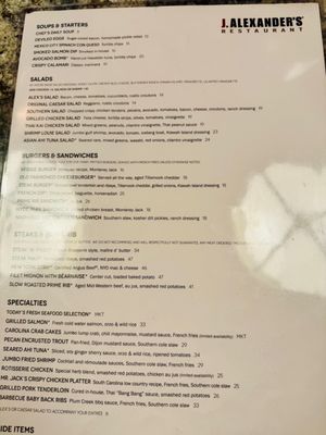 Menu photo 2 J. Alexander's Louisville, KY