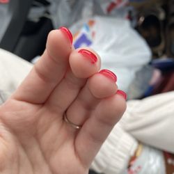 Amy Nails - The nails are SO thick. She used WAY too much acrylic.
