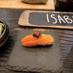 Sushi By Scratch Restaurants - Ora king salmon (seaweed and mustard with pickled fresno peppers)