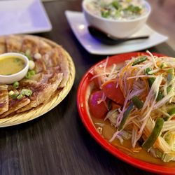 Thai Halal Bistro - Roti and Papaya Salad