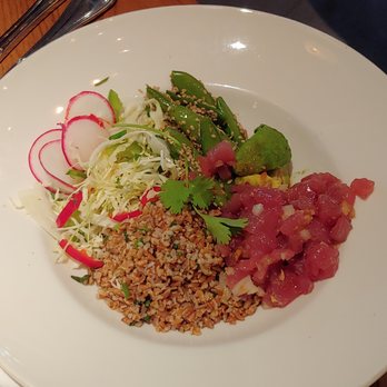 Beatrix - Poke Bowl with Bulgar Wheat. $16.95. Very fresh, but very small and expensive. - Coffee & Tea Near Me - Oak Brook, Illinois