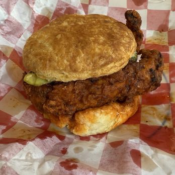 The Southerner - Amazing Nashville Hot chicken biscuit. - Southern Near Me - Saugatuck, Michigan The Southerner - Amazing Nashville Hot chicken biscuit. - Southern Near Me - Saugatuck, Michigan