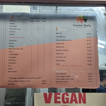 Covina Tasty - Menu milkshake and drinks - Ice Cream & Frozen Yogurt Near Me - Covina, California Covina Tasty - Menu milkshake and drinks - Ice Cream & Frozen Yogurt Near Me - Covina, California