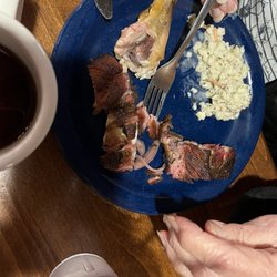 Oven roasted chicken, rib tips and the creamy coleslaw - do very good!