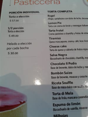 Menu photo 3 El Podio Buenos Aires, C