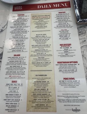 Menu photo 1 Lucky Shuck Jupiter, FL Menu photo 1 Lucky Shuck Jupiter, FL