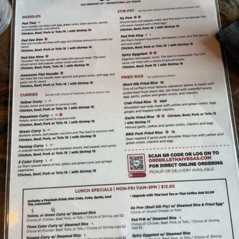 Le Thai - Menu - Thai Near Me - Las Vegas, Nevada