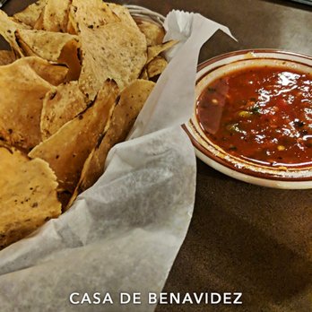 Casa De Benavidez - Chips and spicy red salsa - Mexican Near Me - Albuquerque, New Mexico Casa De Benavidez - Chips and spicy red salsa - Mexican Near Me - Albuquerque, New Mexico