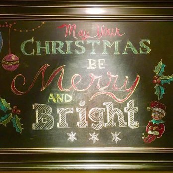 Hampton Junction - Hanging on the wall in the dining room was a beautifully handwritten (in chalk on a board) Christmas message by a very talented server! - Delis Near Me - Hampton, New Jersey