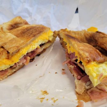 Cafe Atlas - Croissant with Egg, Cheese and Bacon - Bakeries Near Me - San Francisco, California Cafe Atlas - Croissant with Egg, Cheese and Bacon - Bakeries Near Me - San Francisco, California