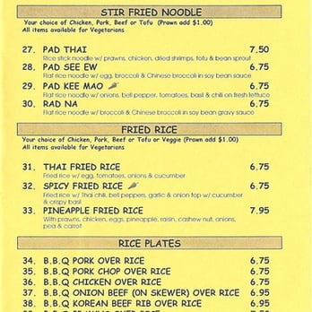 Red Chili - Menu Page 4 - Thai Near Me - Hayward, California